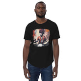 Bashing The Cymbals Fiercely Men's Curved Hem T-Shirt - Beyond T-shirts